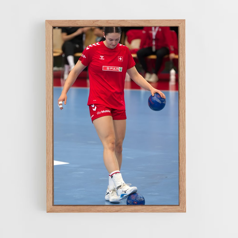 Poster Strike Énergique – affiche Handball (vue 4)